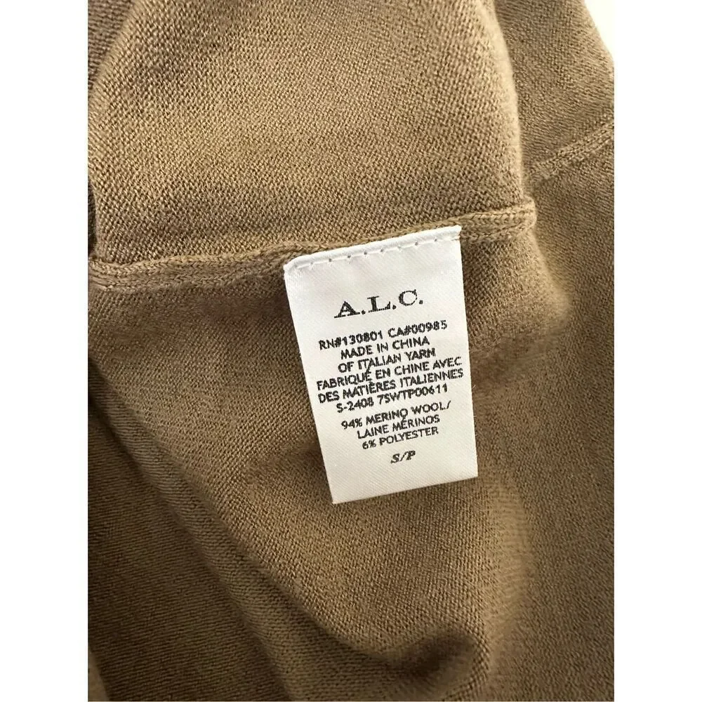 NWT ALC Brown Keaton V-Neck Top Size S